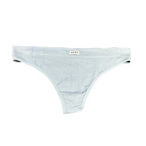 Aeropostale Women's Size Medium Panty Thong Seamless Light Blue New Without Tags